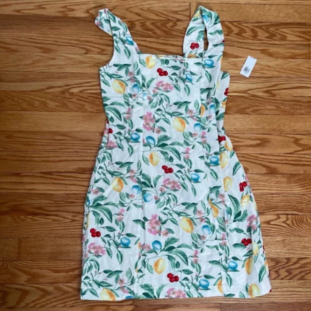 Sleeveless Linen-Blend Mini Dress